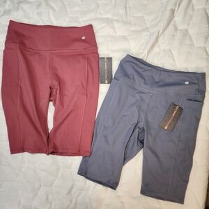 2 pairs nwt legging shorts